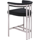 Meridian Marcello Black Velvet Counter Stool IMAGE 6