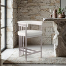 Meridian Marcello Cream Vegan Leather Counter Stool IMAGE 2