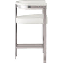 Meridian Marcello Cream Vegan Leather Counter Stool IMAGE 4