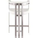 Meridian Marcello Cream Vegan Leather Counter Stool IMAGE 5