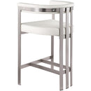 Meridian Marcello Cream Vegan Leather Counter Stool IMAGE 6