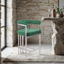 Meridian Marcello Green Velvet Counter Stool IMAGE 2