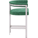 Meridian Marcello Green Velvet Counter Stool IMAGE 4