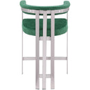 Meridian Marcello Green Velvet Counter Stool IMAGE 5