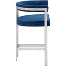 Meridian Marcello Navy Velvet Counter Stool IMAGE 4