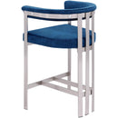 Meridian Marcello Navy Velvet Counter Stool IMAGE 6