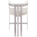 Meridian Marcello Stone Velvet Counter Stool IMAGE 3