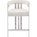 Meridian Marcello Stone Velvet Counter Stool IMAGE 4