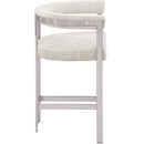 Meridian Marcello Stone Velvet Counter Stool IMAGE 5