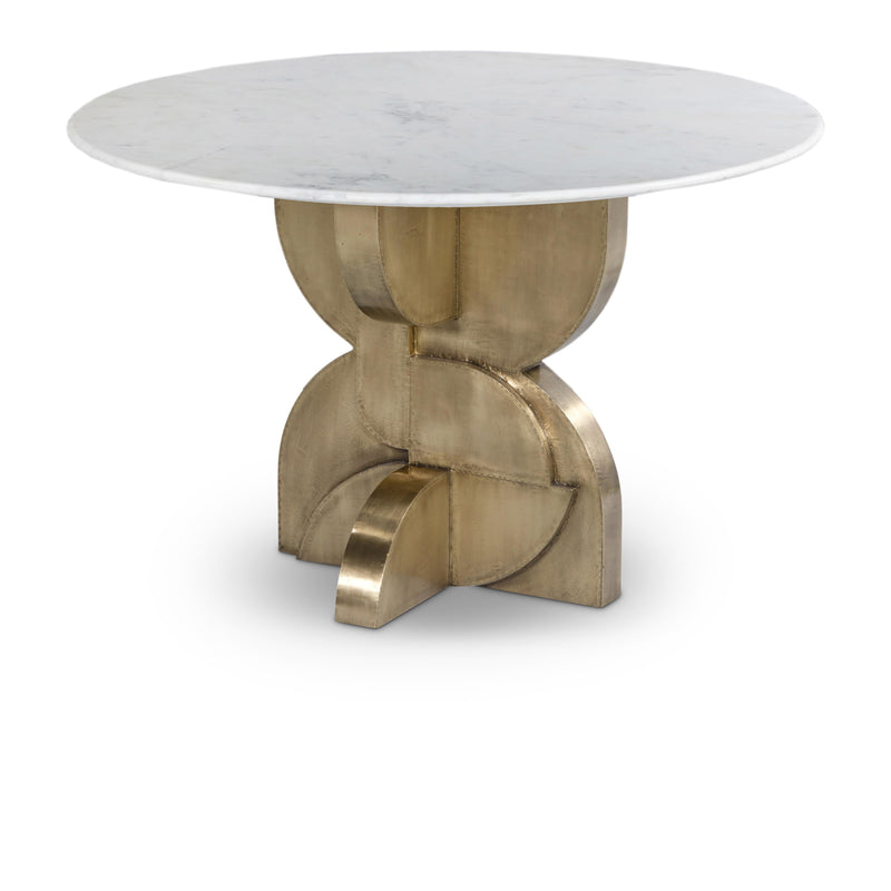 Meridian Alden White Dining Table IMAGE 1