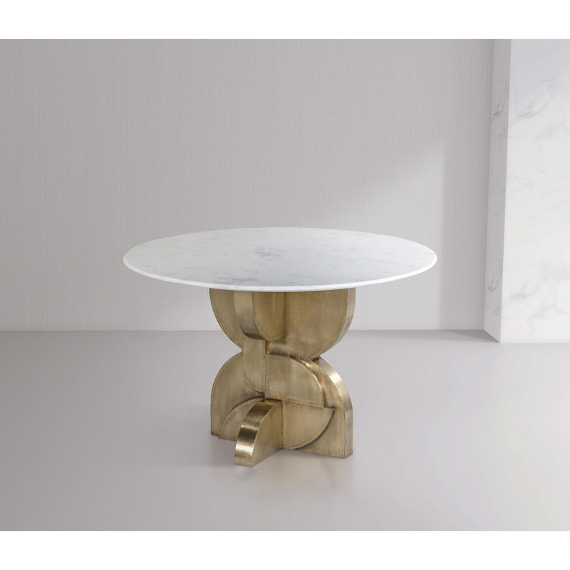 Meridian Alden White Dining Table IMAGE 2