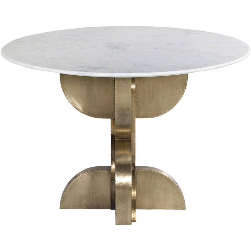 Meridian Alden White Dining Table IMAGE 3