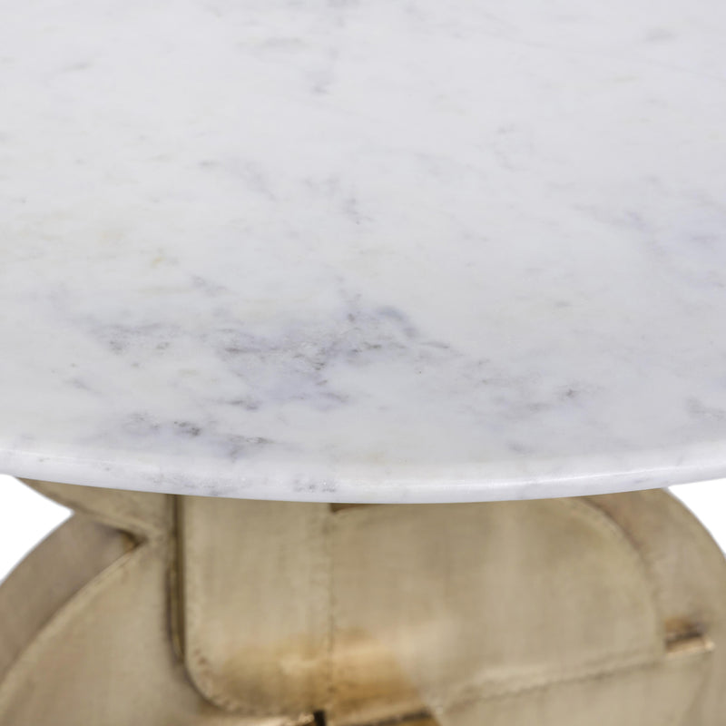 Meridian Alden White Dining Table IMAGE 4
