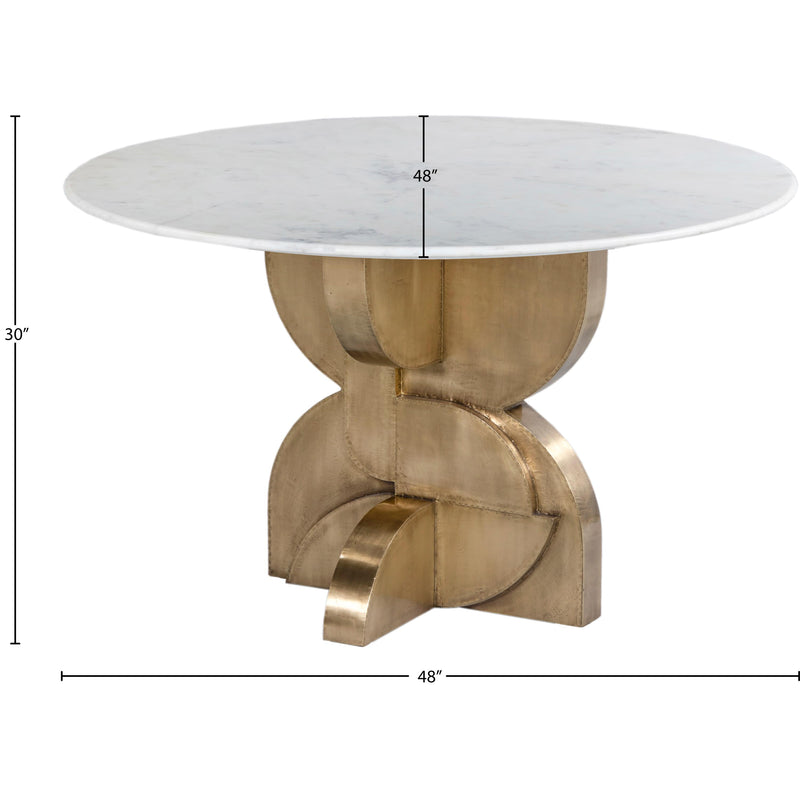 Meridian Alden White Dining Table IMAGE 9