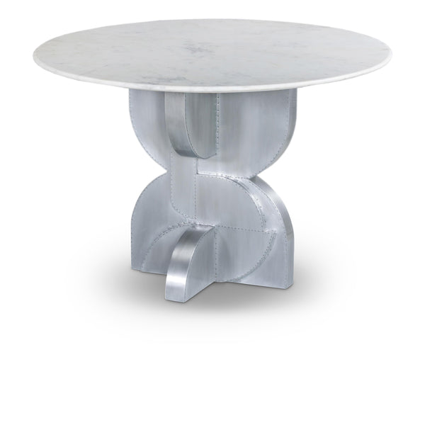 Meridian Alden White Dining Table IMAGE 1
