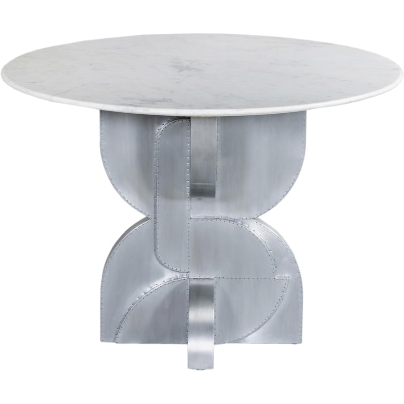 Meridian Alden White Dining Table IMAGE 3