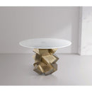 Meridian Walker White Dining Table IMAGE 2