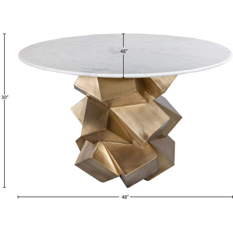 Meridian Walker White Dining Table IMAGE 9