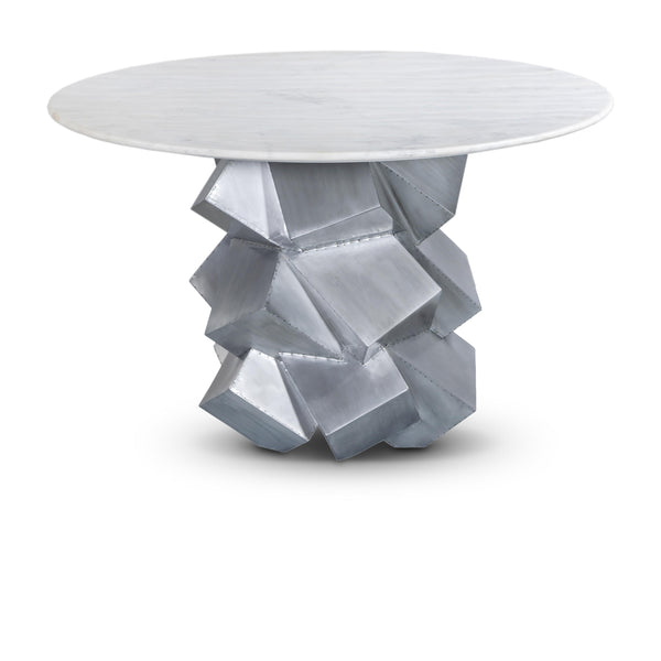 Meridian Walker White Dining Table IMAGE 1