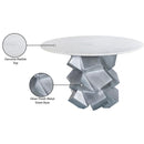 Meridian Walker White Dining Table IMAGE 8