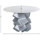 Meridian Walker White Dining Table IMAGE 9