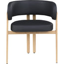 Meridian Gideon Black Vegan Leather Dining Chair IMAGE 4