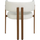 Meridian Gideon Cream Vegan Leather Dining Chair IMAGE 2