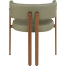 Meridian Gideon Olive Green Vegan Leather Dining Chair IMAGE 2