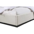 Meridian Alfie Beige Linen Textured Fabric King Bed IMAGE 6