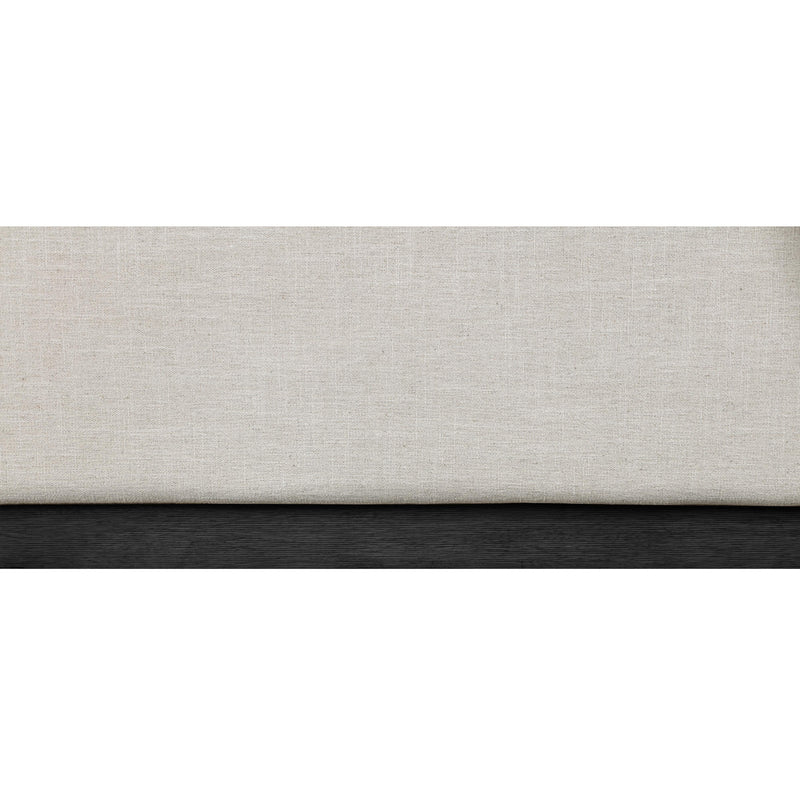 Meridian Alfie Beige Linen Textured Fabric Queen Bed IMAGE 7