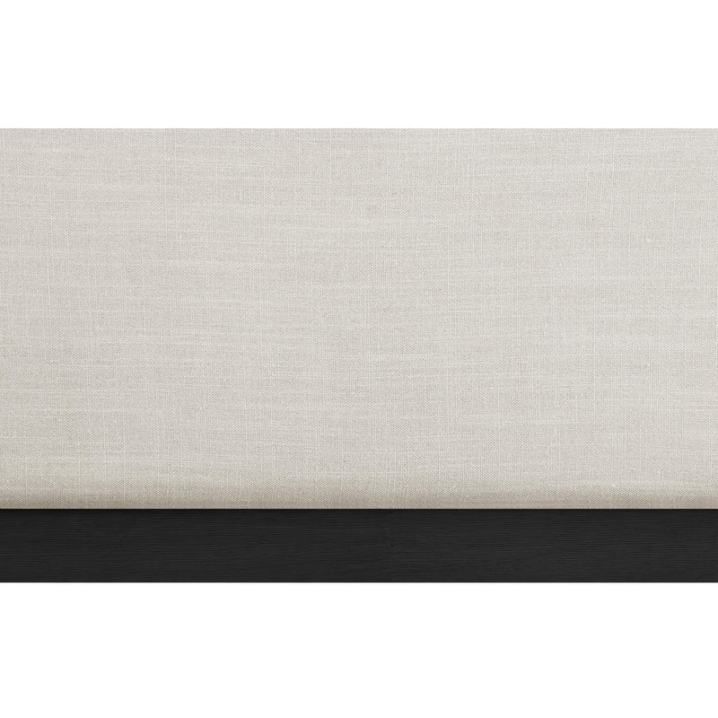 Meridian Alfie Beige Linen Textured Fabric Twin Bed IMAGE 7