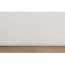 Meridian Alfie Cream Linen Textured Fabric Twin Bed IMAGE 7