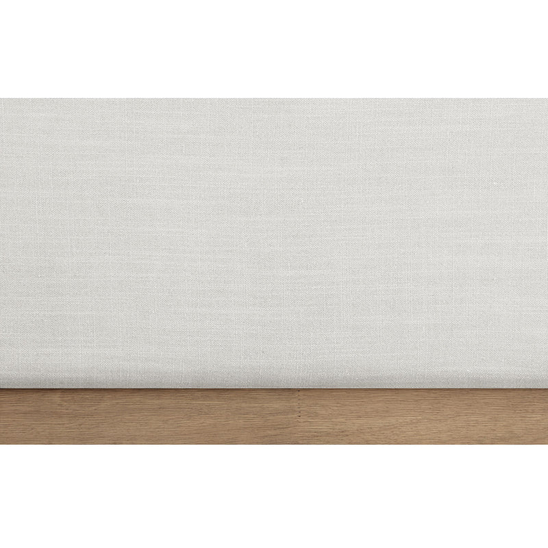 Meridian Alfie Cream Linen Textured Fabric Twin Bed IMAGE 7