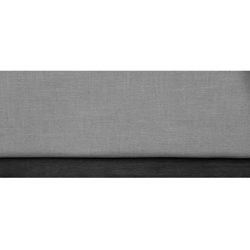 Meridian Alfie Grey Linen Textured Fabric Queen Bed IMAGE 7