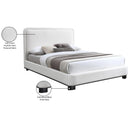 Meridian Nolita Cream Linen Textured Fabric Queen Bed IMAGE 8