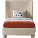 Meridian Penny Beige Polyester Fabric Twin Bed IMAGE 3