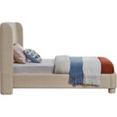 Meridian Penny Beige Polyester Fabric Twin Bed IMAGE 4
