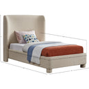 Meridian Penny Beige Polyester Fabric Twin Bed IMAGE 7