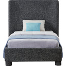 Meridian Penny Black Polyester Fabric Twin Bed IMAGE 3