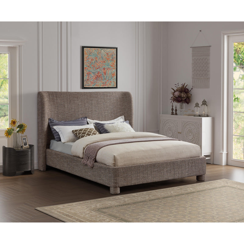 Meridian Penny Brown Polyester Fabric King Bed IMAGE 2