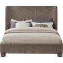 Meridian Penny Brown Polyester Fabric Queen Bed IMAGE 3