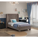 Meridian Penny Brown Polyester Fabric Twin Bed IMAGE 2