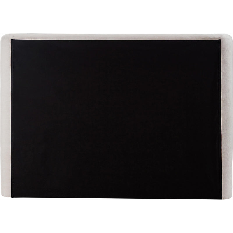 Meridian Penny Cream Linen Textured Fabric Queen Bed IMAGE 5