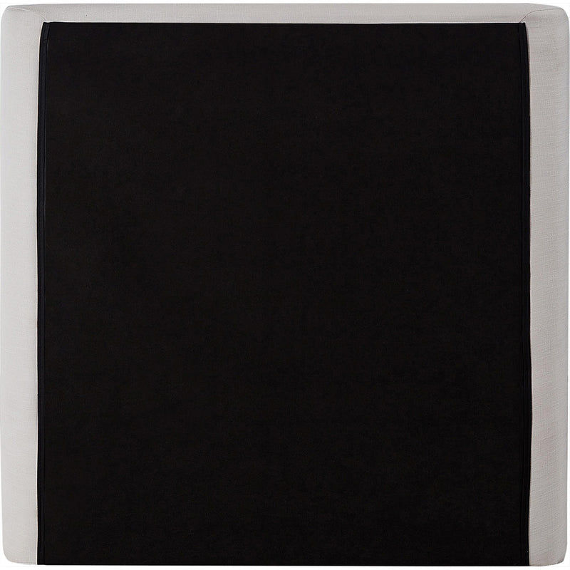 Meridian Penny Cream Linen Textured Fabric Twin Bed IMAGE 5