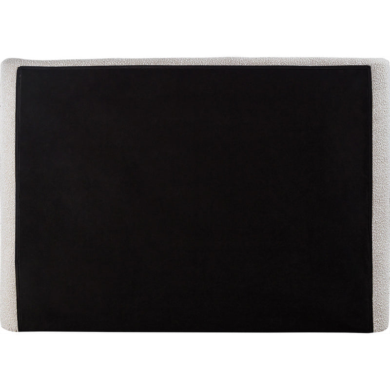 Meridian Penny Cream Boucle Fabric Queen Bed IMAGE 5