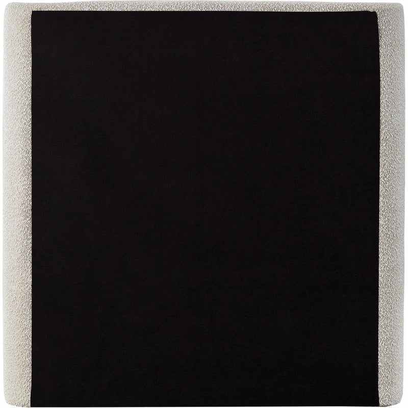 Meridian Penny Cream Boucle Fabric Twin Bed IMAGE 5