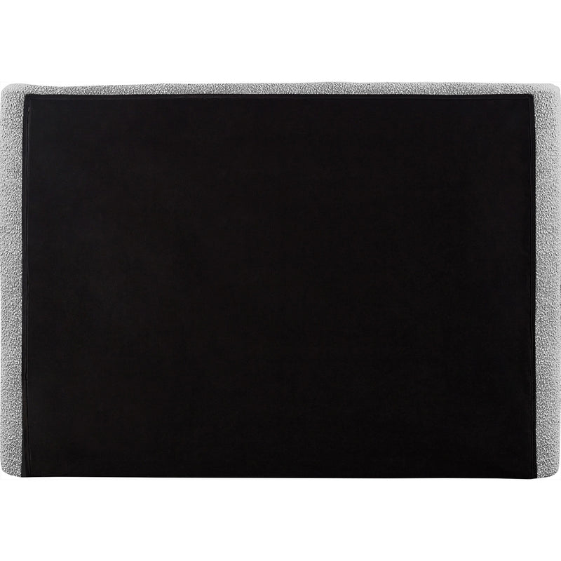 Meridian Penny Grey Boucle Fabric King Bed IMAGE 5