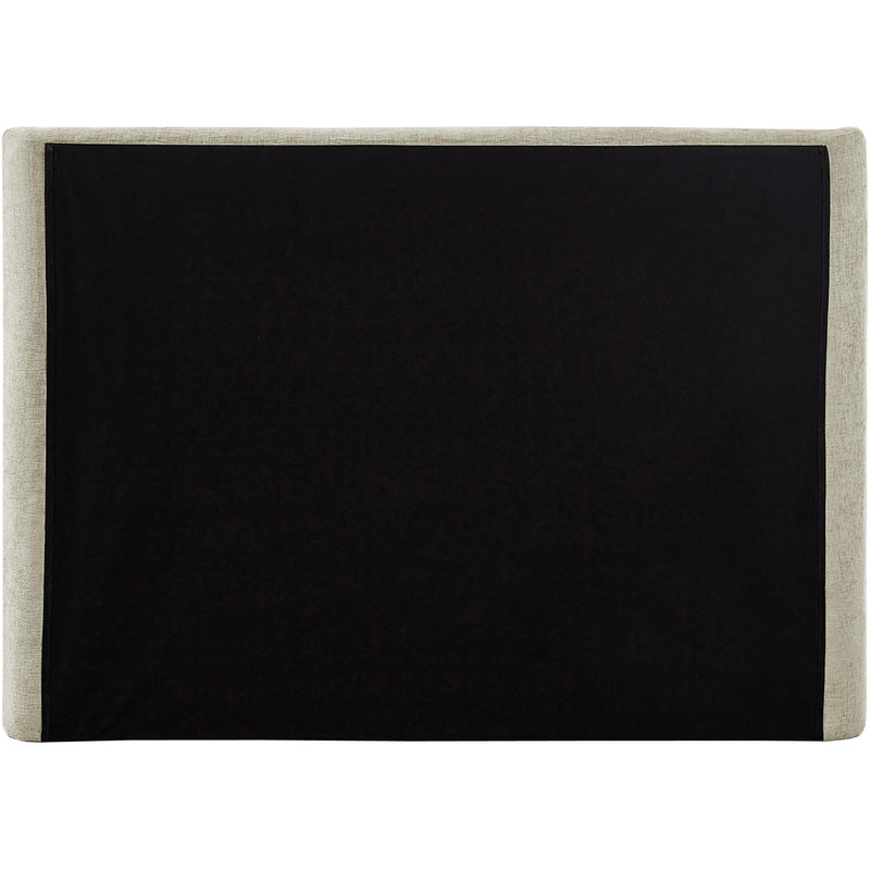 Meridian Penny Cream Chenille Fabric Queen Bed IMAGE 7