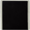 Meridian Penny Cream Chenille Fabric Twin Bed IMAGE 7