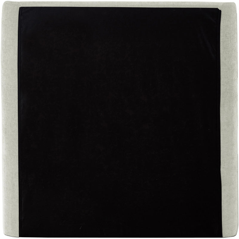 Meridian Penny Cream Chenille Fabric Twin Bed IMAGE 7